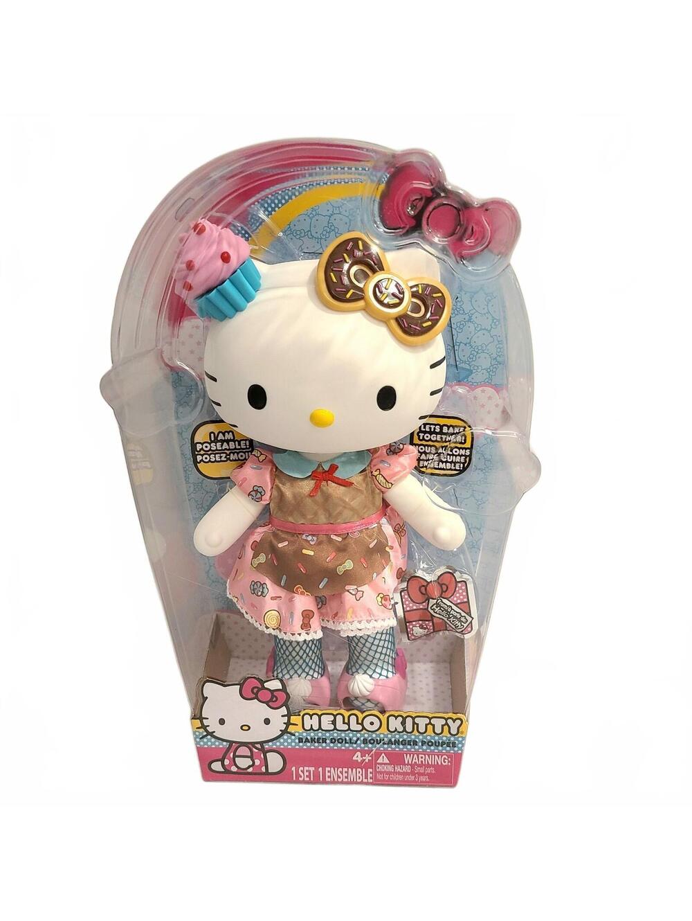 Hello Kitty Baker Large Doll 13in Poseable Collectible Rare Sanrio Blip Toys New